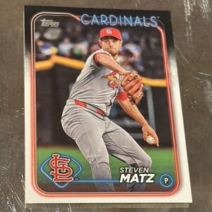 Topps Cardinals Baseball Card with Red and Gray Design